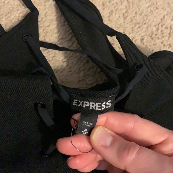 Express bodysuit size Medium in black NWOT - Picture 3 of 7